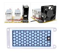 Naroote Placa de Cerámica de Ozono, Placas de Ozono de Cerámica de Salida de 5 G, Cubierta con Película Azul, Accesorio Generador de Ozono, Piezas de Purificación de Esterilización de