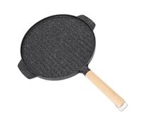 Naroote Placa de Parrilla de Barbacoa, Pan de Doble Llagelación Fácil de Limpieza Antiestricional para Al Aire Libre en el Interior (S)