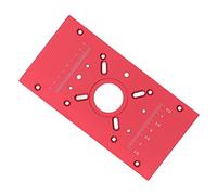 Naroote Placas de Molienda de Madera para la Carpintería, la Inserción de la Mesa de Aluminio con una Fijación de Fijación de Alineación de Doble Rota para Madera (rojo)