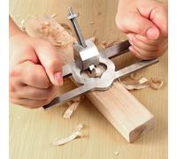 Naroote Plano de Enrutador de Mano para Carpintería, Plano de Madera de Pino de Acero Inoxidable Duradero para Carpintero, Herramientas de Cepillado de Madera Portátiles Livianas para Profesionales y