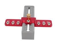 Naroote Plantilla de Hardware para Gabinete, Herramienta de Plantilla de Manija de Gabinete Ajustable con Espacio entre Orificios de 64 Mm, 96 Mm y 128, para Instalación de Manijas de Cajones,