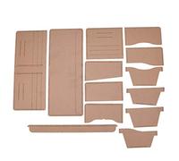 Naroote Plantilla de Patrón de Billetera, Plantilla de Bolso de Cuero Acrílico Transparente, para Manualidades con Película Protectora de Papel Kraft, Ideal para Corte Preciso y Uso a Largo Plazo