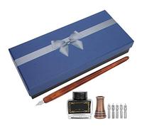 Naroote Pluma de Inmersión Vintage, Pluma de Caligrafía, Soporte de Madera para Dibujar y Escribir, Ideal para Cómics, Trabajos Tipográficos y Escritura Nacional
