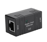 Naroote PoE PoE Plastic Injector, Combiner, Domest Home Equipment for Intercom Camera Smart Acces (Black)