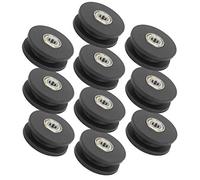Naroote Polea de Rodamiento de Nailon para Fitness, 50 Mm, para Accesorios de Gimnasio en Casa, Entrenamiento de Fuerza, Ligera y Duradera, Paquete de 10, Adecuada para Clubes de Salud y Fitness