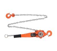 Naroote Polipasto de Cadena de Palanca 1,5 T Extractor de Cadena de Trinquete Manual de Alta Resistencia para Construcción y Transporte 2,5 M de Longitud