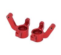 Naroote Portador del Cubo de Dirección Delantero, Brazo de Nudillo Delantero RC Resistente Izquierdo Derecho para Coche RC 1/24 (Rojo)