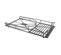 Naroote Portaequipajes en el Techo del Automóvil de 16,4 X 8,9 X 2 Pulgadas, Portaequipajes de Techo de Metal RC 1/6 con Luces LED, Cesta para Almacenamiento de Equipaje, Ideal para Viajes