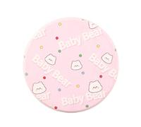 Naroote Posavasos Redondo de Barro de Diatomeas de Dibujos Animados, Posavasos Absorbente de Agua con Superficie de Secado Rápido, para Vajilla, Almohadilla de de 3.9 X 3.9 in (Oso Rosa)