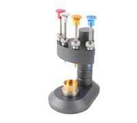 Naroote Prensatelas para Manecillas de Reloj, Herramienta de Ajuste de Aleación de Aluminio de Alta Precisión para Relojero, émbolo Automático de Manecillas de Reloj de 4 Pines para Instalación de