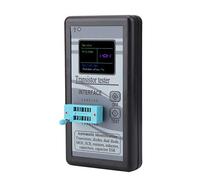 Naroote Probador de Transistores Probador de Pantalla LCD Digital Portátil M328 para Pruebas de Componentes Electrónicos para Entusiastas de la Electrónica de Bricolaje