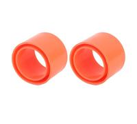 Naroote Protector de Caña de Pesca Protectora, Elegante Anillo de Pesca El Soporte de Tambores Reduce la Fricción para la Rejilla de Caña de Durazno de 2 Pulgadas para un Tubo de 2 Pulgadas (Orange)