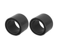 Naroote Protector de Caña de Pesca Protectora, Elegante Anillo de Pesca El Soporte de Tambores Reduce la Fricción para la Rejilla de Caña de Durazno de 2 Pulgadas para un Tubo de 2 Pulgadas (Black)