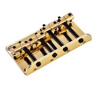 Naroote Puente de bajo Resistente de Metal para bajo Eléctrico, Produce un Tono Hermoso, Se Adapta a Bajos de 4 Cuerdas con Tornillos y Llave Hexagonal, Diferentes Colores, para Bajistas (GOLD)