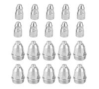 Naroote Puntas de Cortador de, Guía de Cortador de 10 Piezas de Punta de Electrodo + 10 Piezas de Cortadora Boquilla de Antorcha 1.5 Mm de Boquilla de Antorcha Equipo de Corte de P80 Corte de