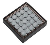 Naroote Puntas para Tacos de Billar de Cuero Duradero con Buena Elasticidad y Fricción para Billar, 50 Unidades en Caja de Almacenamiento (11mm)