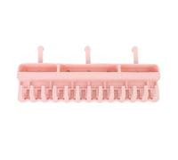 Naroote Racking Rack Soporte para el Cabello, Estante de Trenzas de Trenzas de Cabello Pastel de Peluca Colgante con 13 Ganchos Copa de Succión Topicinadora de Peluca de Estante de Montada en la