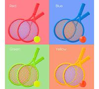 Naroote Raqueta de Tenis, Raquetas de Tenis de para Niños de Cómodas para Niños de Al Aire y en Interiores Play (Rojo)