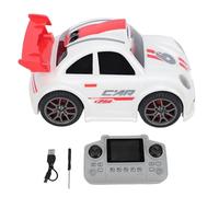 Naroote RC Drift Car con Cámara, 1080P HD Video Control Remoto Racing Car con Pantalla LCD, Reconocimiento Visual AI para Seguimiento de Objetivos, Luces RGB y Música, para Principiantes (White)