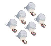 Naroote Reducción del Motor Paso a Paso, Motor de Engranaje 6pcs DC 5V de Reemplazo de Reductor de bajo Ruido para Ventiladores, Calentadores e Iluminación de Escenario