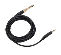 Naroote Reemplazo de Cable de Auriculares, Cable de OFC de 2M con Mecanismo de Bloqueo y Conectores Chapados en Oro, Compatible con Auriculares DJ1200, Ideal para Cabinas de DJ y Uso en Estudio