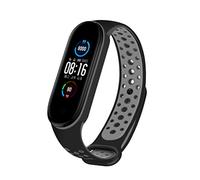 Naroote Reemplazo de Pulsera de Silicona Opcional de 13 Colores para Mi Band 5 NFC, Correa Cómoda y Duradera para Dormir y Hacer Ejercicio - Ideal para Cambiar de Estilo Diariamente - Se Adapta a (K)