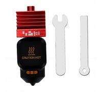 Naroote Reemplazo del Kit Hotend, Extremo Caliente del Extrusor con Boquilla de Acero Endurecido de 0,8 Mm, Funda de Silicona, Resistencia Al Calor para Impresora 3D Bamboo Lab