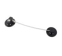 Naroote Refrigerador con Cerradura de Diseño Combinado (FQ3 Negro) | Material ABS resistente, alta seguridad para niños, fácil instalación.
