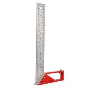 Naroote Regla de Acero Inoxidable de 30 Cm con Marcado Multiángulo para Carpintería y Carpintería, Duradera, Fácil de Usar