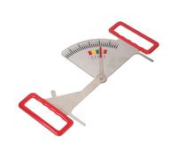 Naroote Regla de Gestión de Alimentación, Calibrador de Grasa Dorsal de Cerda Preñada de Acero Inoxidable, Calibrador de 5 Intervalos de Medición con Fácil Operación, Ideal para Uso en Granja