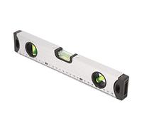 Naroote Regla de Nivel de Burbuja, Herramienta de Medida para Trabajadores de la Construcción, Regla de Nivel de Burbuja Magnética de Aleación de Aluminio de 30cm (30 centimetros)