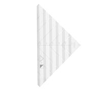 Naroote Regla Triangular Acrílica, Regla de Tubo, Escala Precisa, Lectura Clara para la Mayoría de los Escenarios