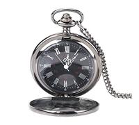 Naroote Reloj de Bolsillo para Hombre con Cadena, Reloj de Bolsillo Vintage de Cuerda Manual, Colgante de Collar de Reloj de Bolsillo de Aleación Analógica de Cuarzo Clásico, Relojes de