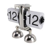 Naroote Reloj Retro con Tapa, Reloj de de Página, Funciona con Pilas, con Engranaje Interno, Reloj Abatible, Mecánico, Digital, Reloj de Escritorio, Reloj de Escritorio para