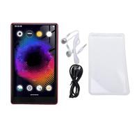 Naroote Reproductor MP3 de 128 GB Bluetooth WiFi Reproductor MP4 MP5 con Pantalla Táctil de 5,0 Pulgadas MTK MT6762 Chip HiFi Sonido sin Pérdidas para Niños Adultos Auriculares (Rojo)