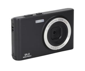Naroote Retro -Camera, Cámara Digital 4k Video de 64mp Foto Delantera Detrás de Cámaras para Fotografía de Viajes (Black)