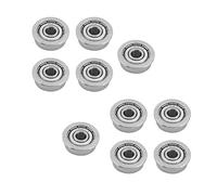 Naroote Rodamientos de Acero en Miniatura con Doble Blindaje, 4x13x5mm, F624ZZ, para Aplicación Universal, 10 Uds.