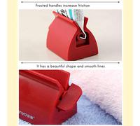 Naroote Rodillo de Tubo de Pasta de Dientes, Exprimidor de Pasta de Dientes Fácil de Usar, Esmerilado Versátil y Duradero para Cremas de Manos (rojo)