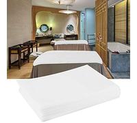 Naroote Sábana Desechable Impermeable para Salón de Belleza, Spa, Hoteles, No Tóxica e Higiénica, Paquete de 5 (Sábanas desechables blancas)