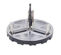 Naroote Sierra de Perforación Ajustable, Herramienta Perforadora Ajustable para Madera, Plástico, Plomería, Corte, 3 Hojas de Dientes Triples, 1 Unidad