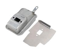 Naroote Silenciador de Recortadora Silenciador de Escape de Acero con Deflector de Protección para Recortadoras G35L G45 Reemplazo Duradero para Uso en Exteriores 143rII