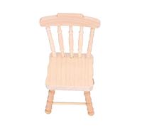 Naroote Silla en Miniatura, Muebles de Casa de Muñecas 1:12 Diseño de Estilo Retro Modelo de Silla de Casa de Muñecas para Crear una Hermosa Escena de Vida para de en Miniatura 1:12 (Silla de Madera