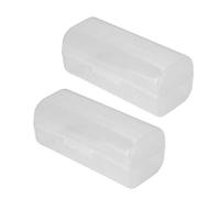 Naroote Soporte de Batería 26650, Caja Impermeable, Cubierta de Batería Duradera para Acampar Al Aire Libre, Viajes, Material ABS, Paquete de 2 para Todos los Usuarios