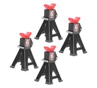 Naroote Soporte de Mini Gato Ajustable de 4 Piezas, Juego de Soporte de Gato de Escala de Aleación de Aluminio, de Coche RC de Superficie Pulida para Modelos SCX24 1/24 1/18, Ideal para