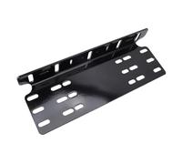 Naroote Soporte de Placa de Matrícula Delantera, Kit de Montaje de Placa de Matrícula, Adaptador de Montaje de Marco de Etiqueta de Parachoques Universal de Aleación de Aluminio, Ideal para Lámparas