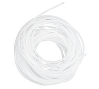 Naroote Soporte Organizador Liso para Cables en Espiral, para Cableado de Oficina en el Hogar, en PVCPVC Blanco, 1 Envoltura para Cables en Espiral (#6)