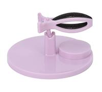 Naroote Soporte para Botella de Esmalte de Uñas, Herramienta Auxiliar de Agarre Cómodo para Salones de Uñas y Uso Doméstico, Material ABS (rosa morado)