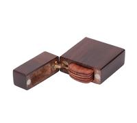 Naroote Soporte para Mediadores de Guitarra, Caja de Almacenamiento de Madera de Nogal Negro para Almacenamiento de Medios (con 5 selecciones de Madera)