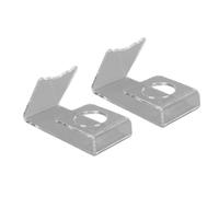 Naroote Soporte para Raqueta de Tenis de Mesa, Paquete de 2 de 5,91 | Acrílico, Ahorro de Espacio, Expositor de Remo Vertical, Compatible con Estante de Escritorio, Juego de 2 Soportes