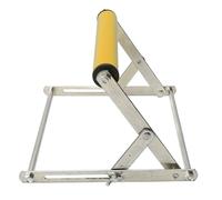 Naroote Soporte para Sierra Ingletadora de Acero Inoxidable Ajustable, Multifuncional, para Mesa de Sierra, Marco de Soporte para Máquina de Corte (YELLOW)